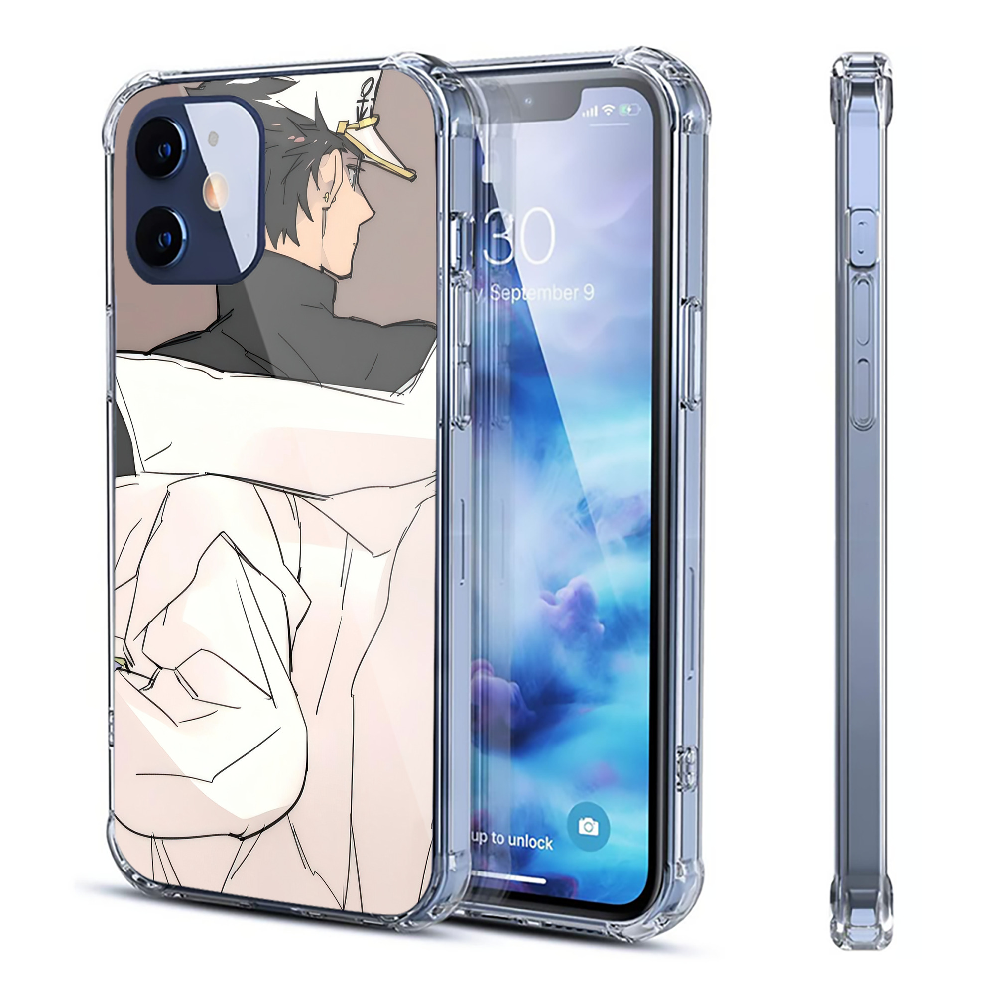 （画像用） ジョジョの奇妙な冒険 JoJo's Bizarre Adventure 【iPhone 12シリーズ対応】透明スマホケース（クリアソフトケース）